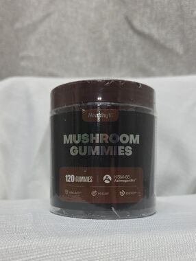 Brown Mushroom Gummies - 120 Count ASHWAGANDHA, Immunity, Focus, Energy